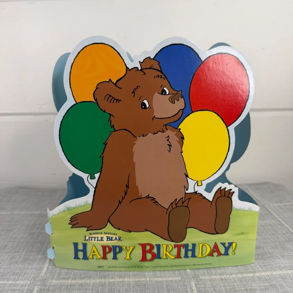 Little Bear Birthday Party Center Piece Table Topper Maurice Sendak 90s kid